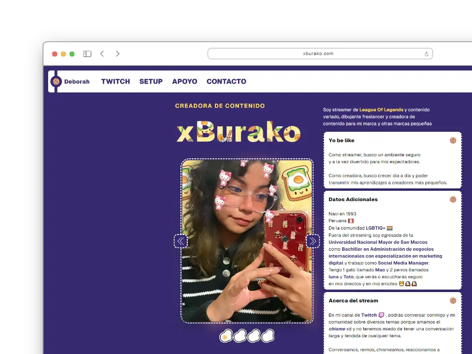 screenshot del proyecto xBurako