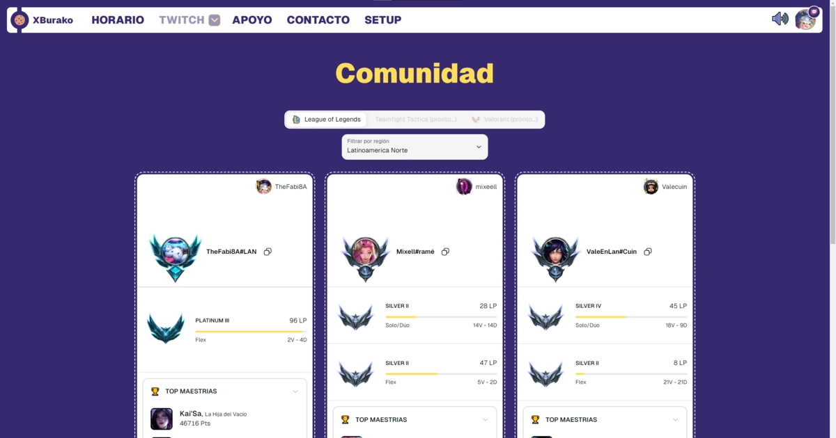 screenshot del proyecto xBurako